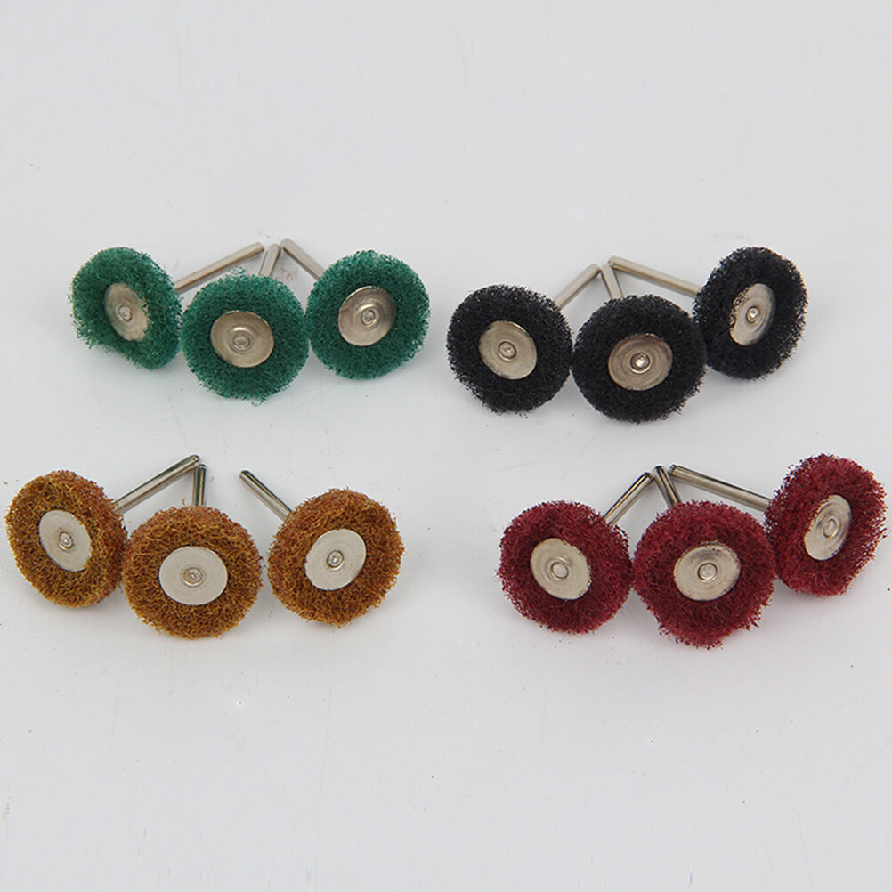 UPOUART 20Pcs Buffing Wheel for Drill with 3mm Handle Polishing Wheels ...