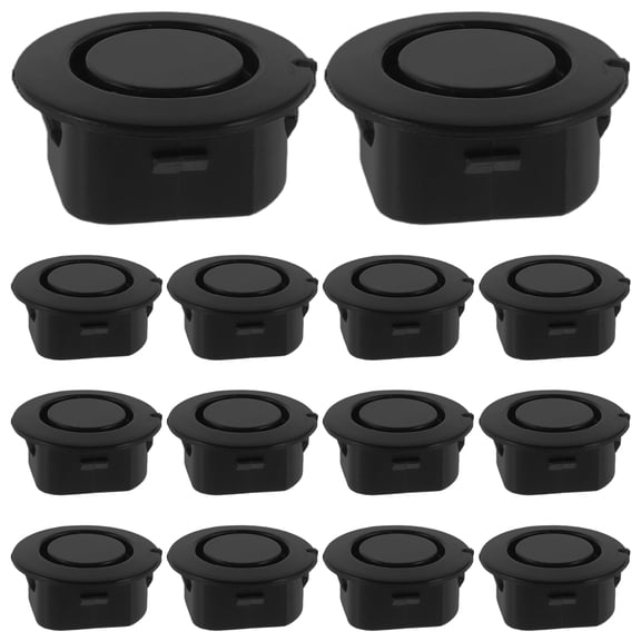UPOUART 20Pcs Car Bumper Protector Black Rubber Hole Caps for Auto Hole Cover and Vehicle Use