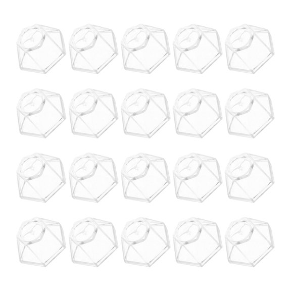UPOUART Clear Acrylic Hexagon Display Pedestal for Crystal Balls and Spheres Storage