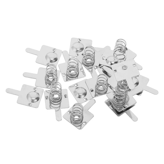 UPOUART 20Pcs Durable Stainless Steel Battery Spring Contacts Replacement for Aa Battery Holders