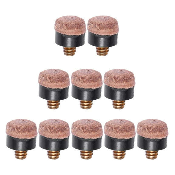 UPOUART 20-Pack Brown Pool Cue Tips Replacement Set for Billiards and Pool Games Accessories