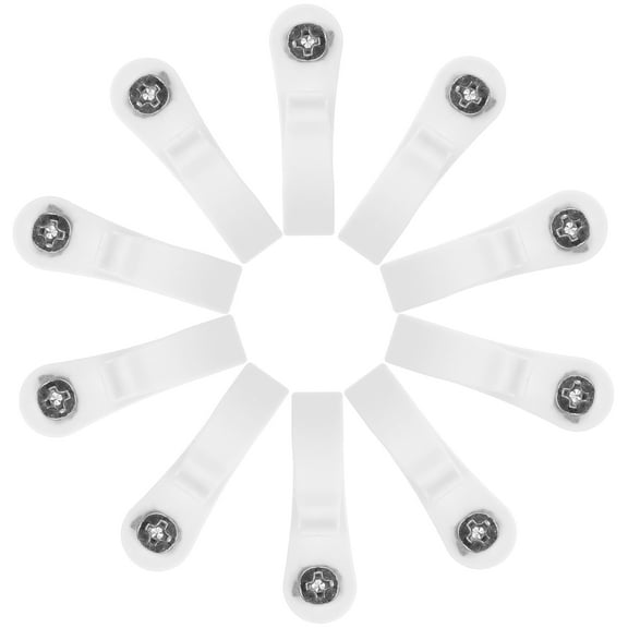 UPOUART 20Sets Outdoor Hanging Hooks White ng Light Hangers Made of Metal and Plastic