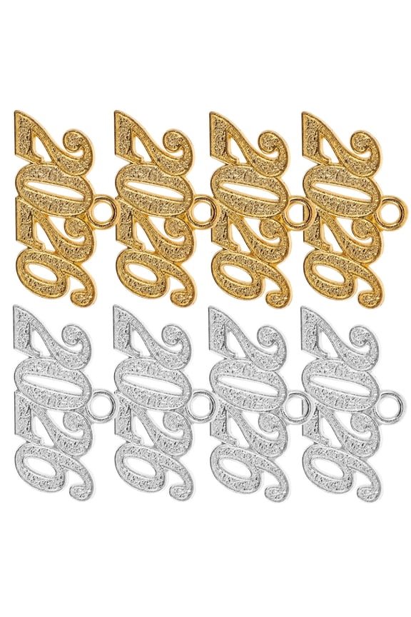 20pcs Commemorative Year Number Charms Elegant Design Alloy Pendant Jewelry Accessory for Special Occasions
