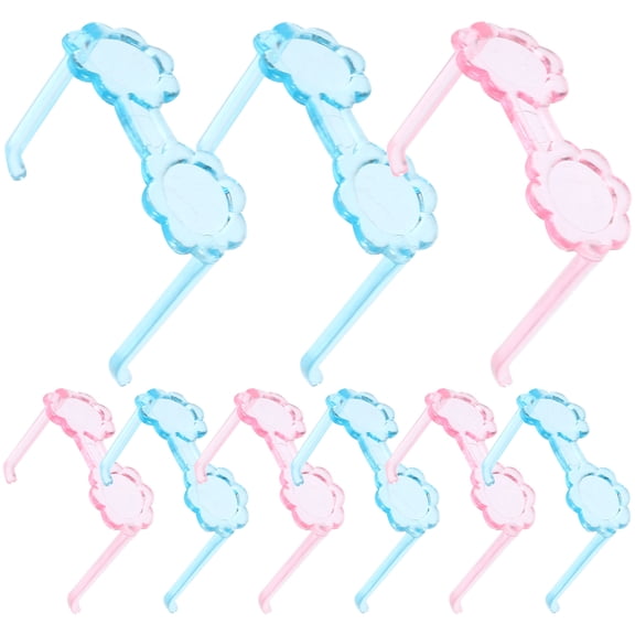 UPOUART 20pcs Fancy Dress Glasses Assorted Color for Doll Accessories Photography Props Back to School