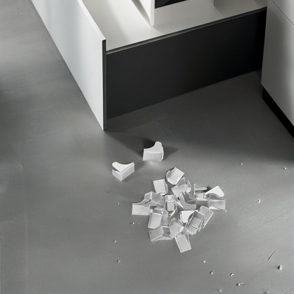 UPOUART 20pcs Silver Iron Shelf Clips for Home Office Storage Efficient Organization Durable Connection