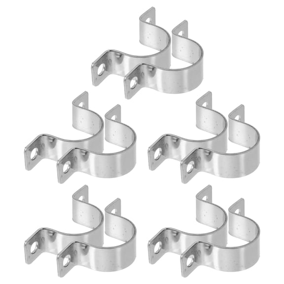 UPOUART 20pcs U Tube Strap Clamps Heavy Duty Tube Clamp For Secure Double Sided Fixation For Indoor Outdoor Use