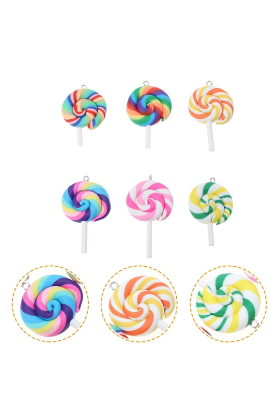 24 Pcs Jewelry Making Charms Soft Ceramic Assorted Color Craft Projects