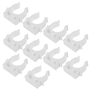 UPOUART 24Pcs White PVC Tube Clamp Mounting Brackets Easy Install Water Pipe Support Clips