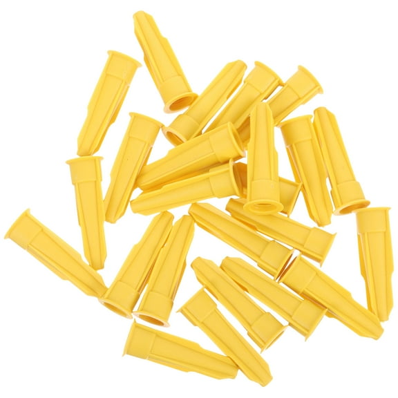 UPOUART Caulking Tube Tips, Lightweight, Yellow, for Home, Easy to Use, 24Pcs