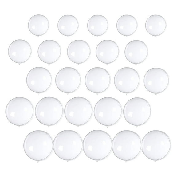 UPOUART Transparent Fillable Plastic Spheres 25-Pcs for Holiday Weddings Festive Decor