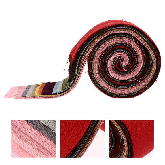 UPOUART 26-Piece Hemp Fabric Bundle for Patchwork and Craft Projects, Ideal for Sewing, Quilting, and Craft Enthusiasts