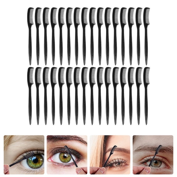 UPOUART 28Pcs Eye Brow Makeup Brush Set with Plastic for Professional Use