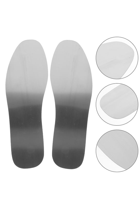 2Pair Plated Metal Insoles for Work Boots Nonslip Puncture Resistant Shoe Replacement