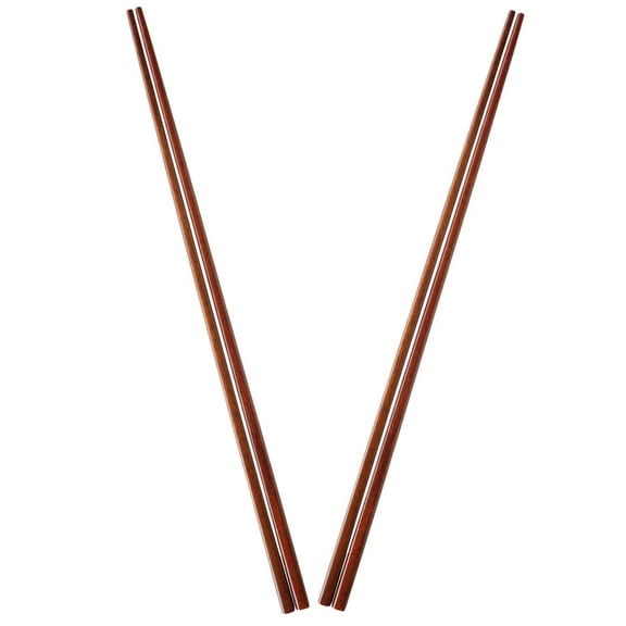 UPOUART Wood Frying Chopsticks with Plant-Based Coating, Anti- Kitchen Cooking Utensils, 2 Pairs for Easy Food Handling