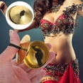 thumbnail image 1 of UPOUART 2 Pairs Golden Copper Dancing Cymbals with Clear Sound, and Easy to Props, 1 of 8