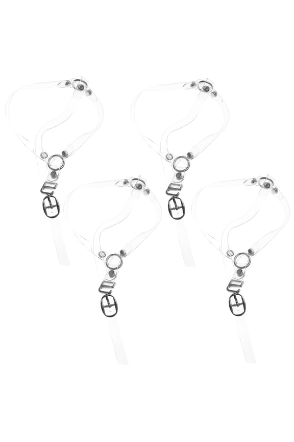 2Pairs Elastic Clear Heel Straps for Heels Prevent Slipping Easy Use Daily Wear