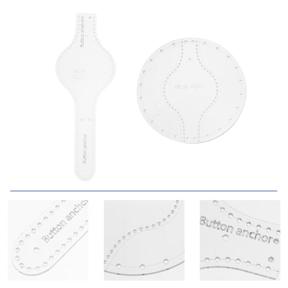 UPOUART 2-Pack Acrylic Bag Stencil Templates for Craft Projects, Perfect for Crafting Enthusiasts and Hobbyists