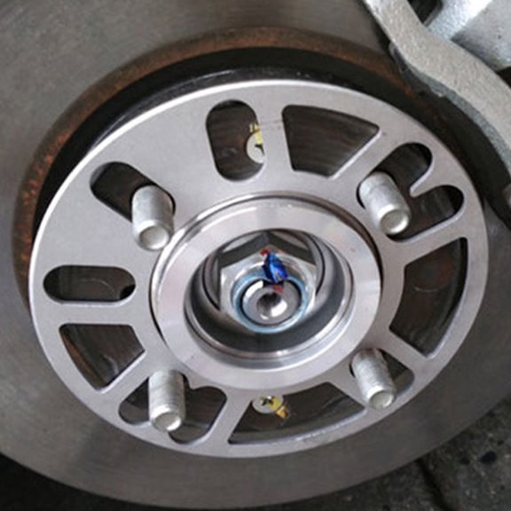 UPOUART 2Pcs Aluminum Alloy Wheel Hub Spacers Car Wheel Spacers Silver Vehicle Stability Enhancers