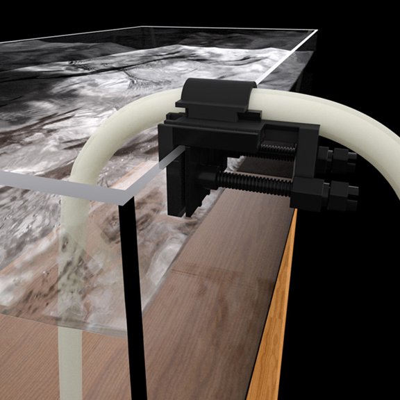 UPOUART 2Pcs Aquarium Hose Clips Fish Tank Supplies Acrylic Transparent for Fish Owners