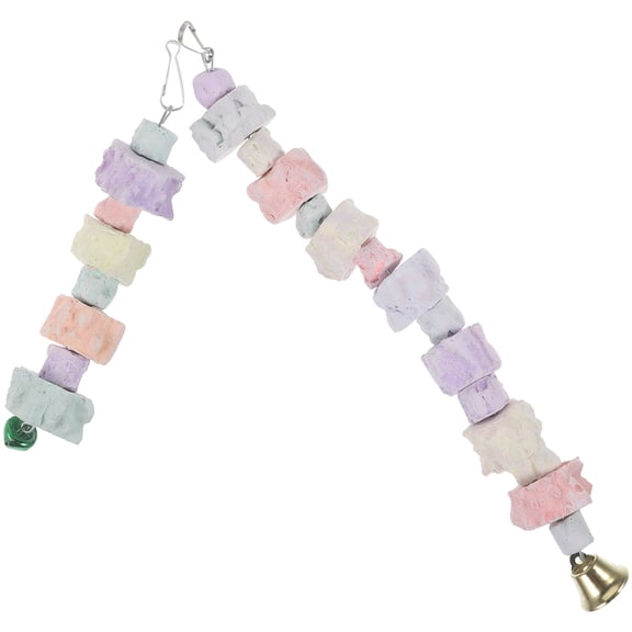 UPOUART 2Pcs Bird Parrot Chew Toy Multi Calcium Stone Teeth Grinding for Play