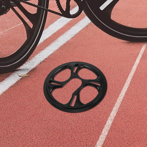 UPOUART 2Pcs Black Bike Chainring Guards Universal Fit 42 Teeth Protective Covers for Mountain and Fixed Gear Bikes