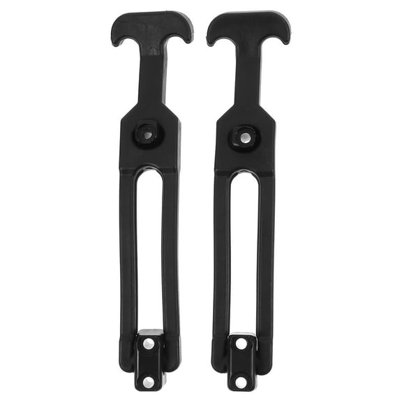 UPOUART 2-Pack Black Rubber T-Handle Draw Latches with Flexible Toolbox Hasp for Coolers, Storage Cases, and Equipment Securement