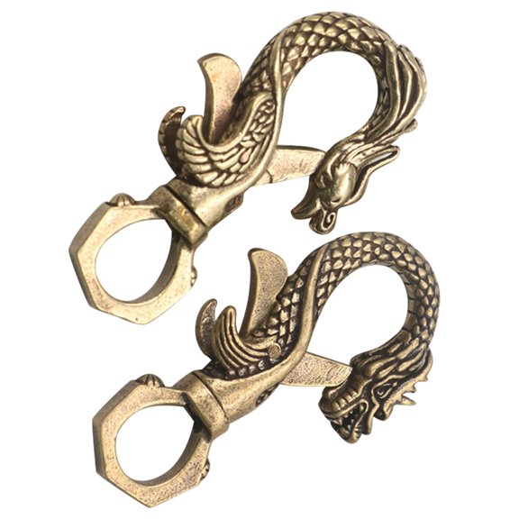 UPOUART Shaped Keychain Clasp Diy Supply Multi 2Pcs