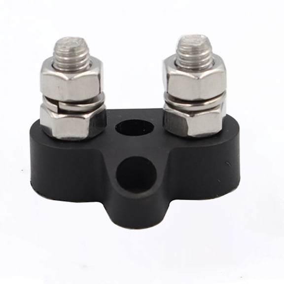 UPOUART 2Pcs Car Terminal Block Power Distribution Bus Bar with Convenient Dual Wire Screw Design