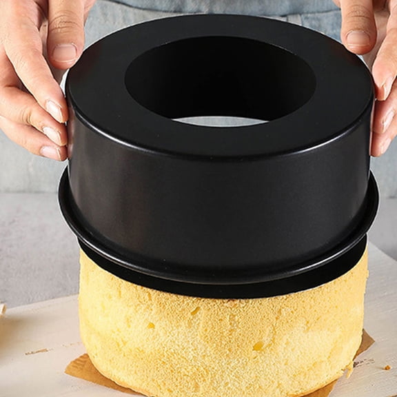 UPOUART 2Pcs Carbon Steel Round Cake Pan with Removable Bottom Nonstick Small 6Inch Baking Mold for Kitchen