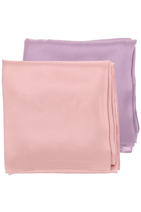 2-Pack Neck Scarves for Women, Lightweight Imitation Silk Fall Neck Accessories