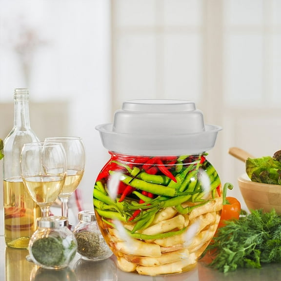 UPOUART Set of Pickle Jars with Easy-Open Lids, Ideal for Kitchen Storage and Daily Food Organization