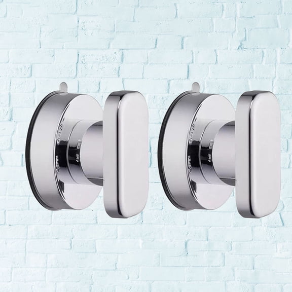 UPOUART 2Pcs Durable Bathroom Armrest Plated Silver Safety Grab Bar Stainless Steel for Stable Support