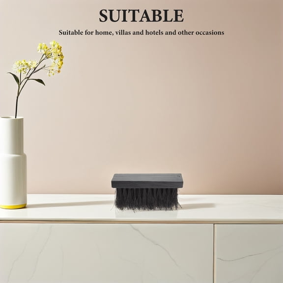 UPOUART 2Pcs Fireplace Cleaning Brush Hand Broom For Hotel Managers Black Plant Brown