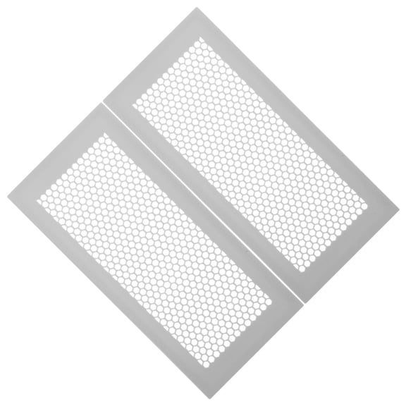 UPOUART Flexible Floor Vent Cover, Grey Silicone, for Home, Dust Guard, 2Pcs