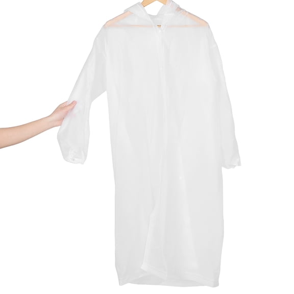 UPOUART 2Pcs Foldable Raincoat for Men White Waterproof Lightweight Travel Gear