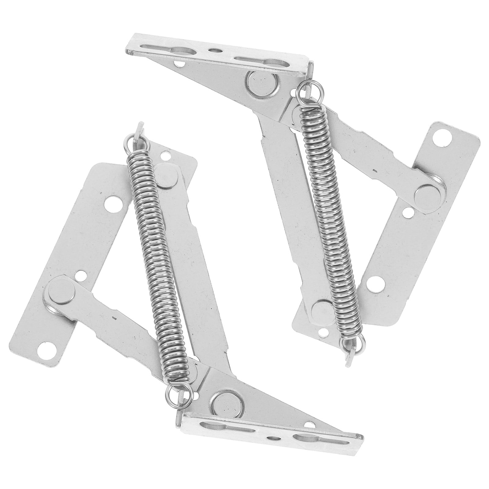 UPOUART 2Pcs Folding Spring Hinges for Cabinets Plated Rolled Steel ...