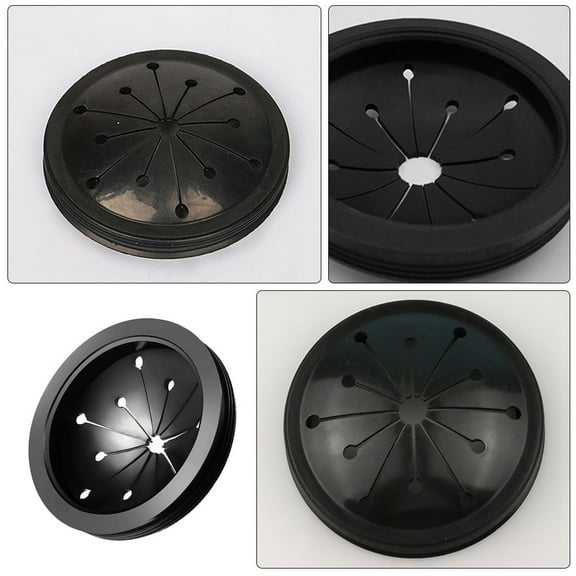UPOUART 2Pcs Garbage Disposal Sink Splash Guard Black Collar Easy to Clean Noise Reducing