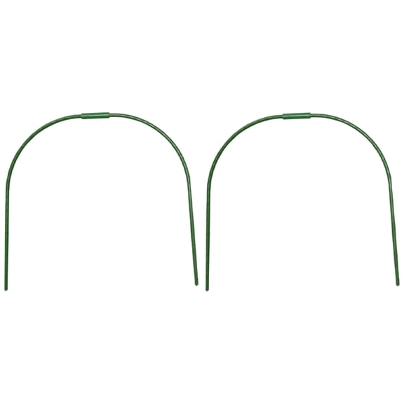 UPOUART Garden Hoops for Raised Beds, Sturdy Green, Multi-Function Plant Cover, 2Pcs