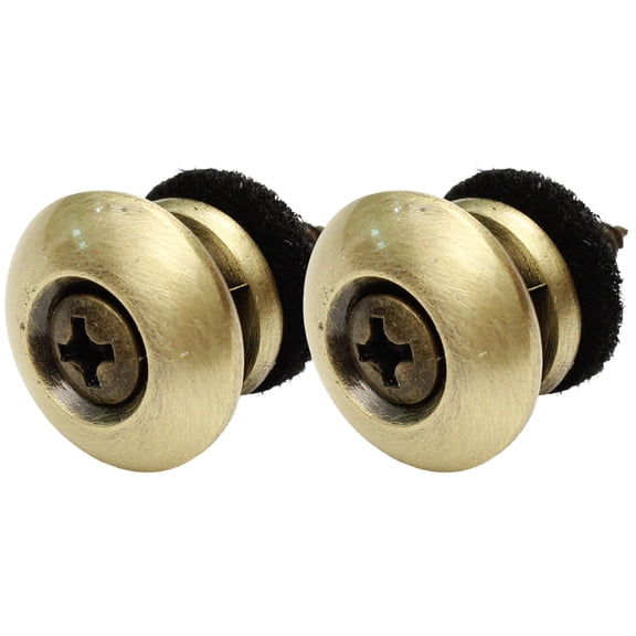 UPOUART 2Pcs Stylish Golden Guitar Strap Button Locks for Bass Ukulele Prevent Slipping