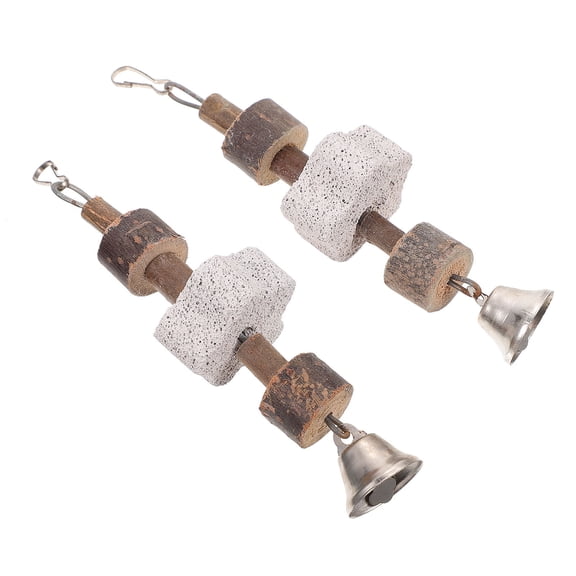 UPOUART 2Pcs Hamster Stone Chew Multi Metal Entertainment Toys for Pet Owners