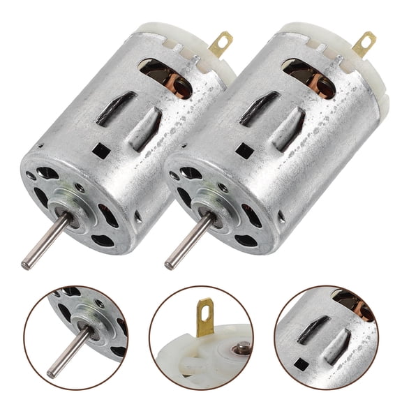UPOUART 2Pcs Hobby Motor Plated Silver Small Electric Motor for DIY Model Airplane