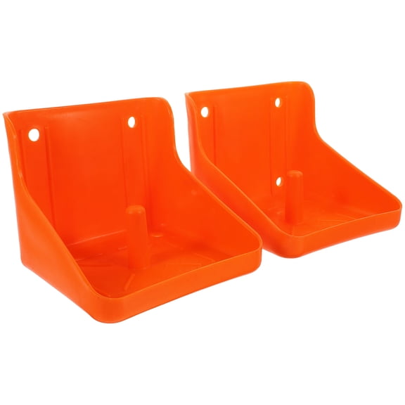 UPOUART 2-Pack Red PP Horse Salt Blocks, Convenient Livestock Fodder Box Accessory
