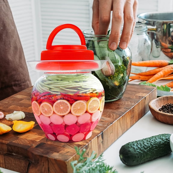 UPOUART 2Pcs Household Pickle Jar for Dust-proof Food Storage in Home Use