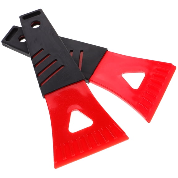 UPOUART 2Pcs Ice Scraper Red Pp Pvc Ice Removal for Homeowners and Drivers in Winter