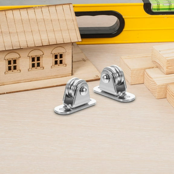 UPOUART 2-Pack Heavy Duty Steel Wire Rope Pulley Blocks with Iron Frame for Lifting, Hoisting, and Support Applications