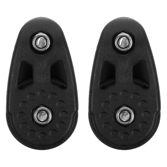 UPOUART 2-Pack Kayak Anchor Pulley System, Black Nylon Boat Pulley Kit for Canoe Fishing, Stable and Smooth Anchor Lift Accessory