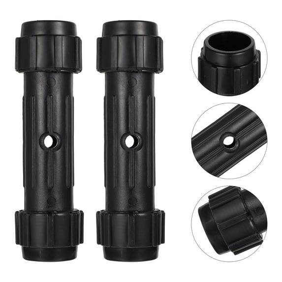 UPOUART 2Pcs Kayak Paddle Joint Connectors Black ABS Plastic for Boat Canoe Paddle Connection