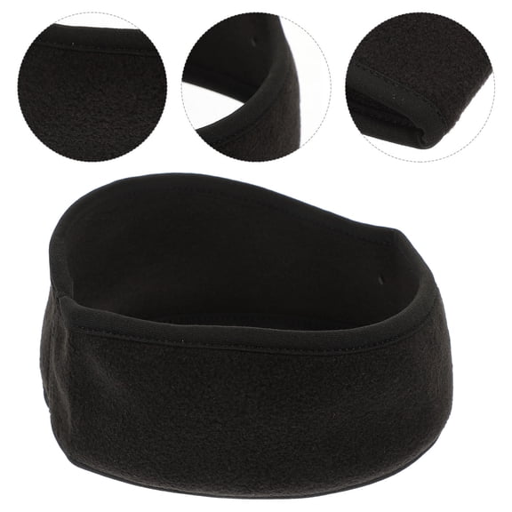 UPOUART 2Pcs Comfortable Windproof Ski Headband Black Elastic Warmth Retention Gear
