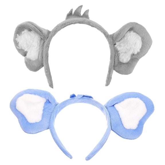 UPOUART 2Pcs Koala Headbands Decorative Animal Ear Hairbands Comfortable Fabric Accessories
