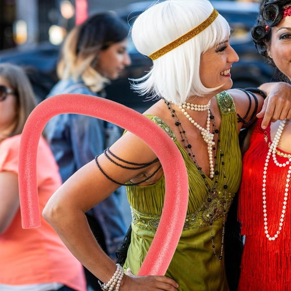 UPOUART 2Pcs Large Foam Pool Noodle Set with Soft Sponge Blindfold for Comfortable Party Games